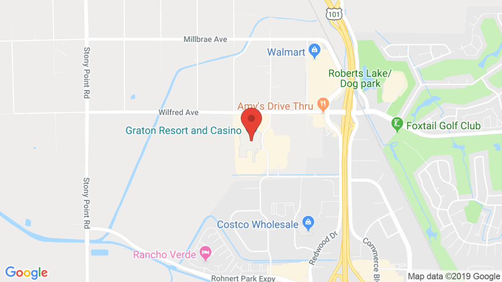 Event Center At Graton Resort &amp;amp; Casino In Rohnert Park, Ca - Graton California Map