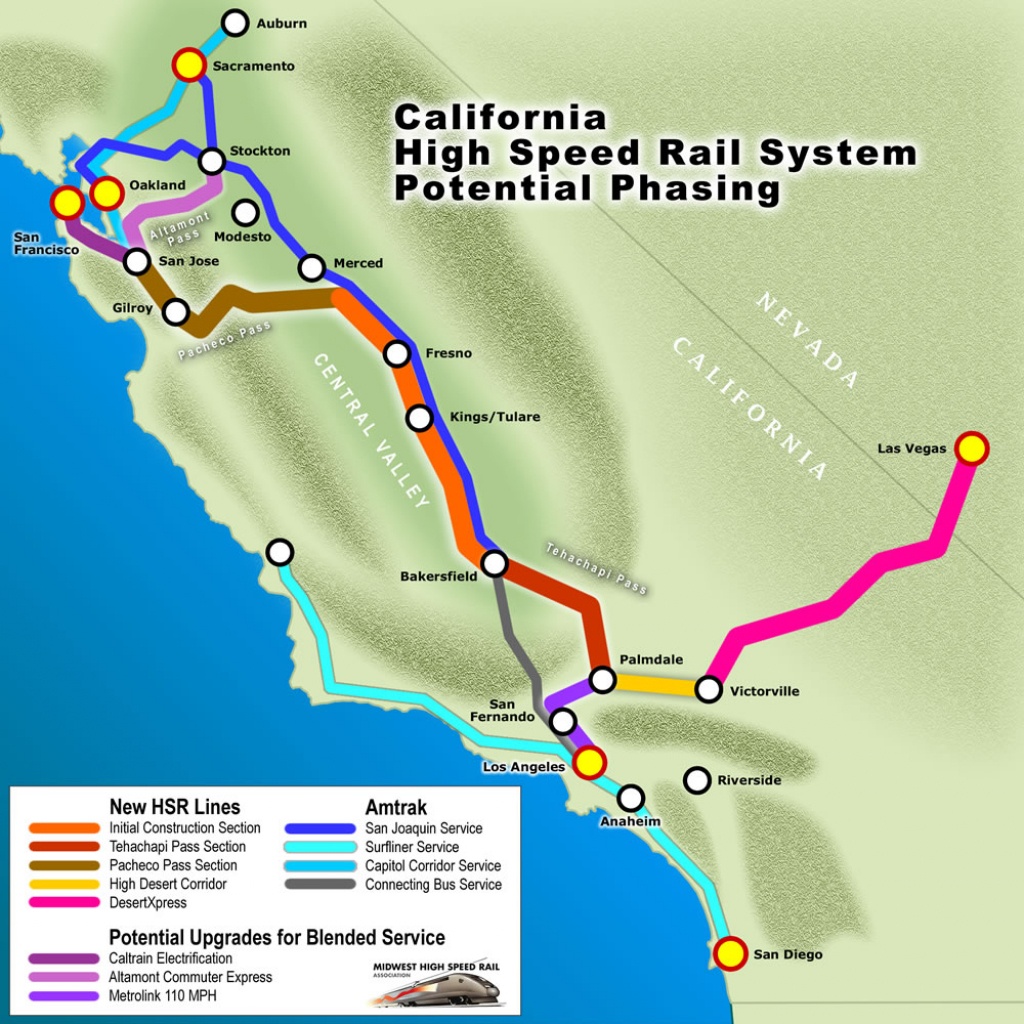California High Speed Rail Route Pastordisney