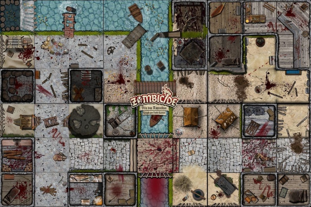 Fan Made Zombicide Game Tiles, Maps And The Scenarios To Play Them - Star Wars Miniatures Printable Maps