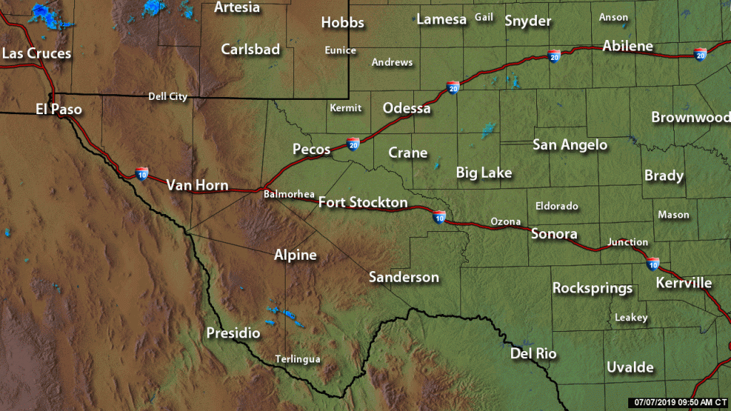 Far West Texas Radar On Khou - West Texas Weather Map