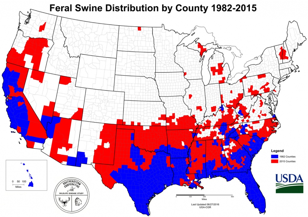 Feral Hogs Are Spreading, But You Can Help Stop Them | Qdma - Texas Deer Population Map 2017