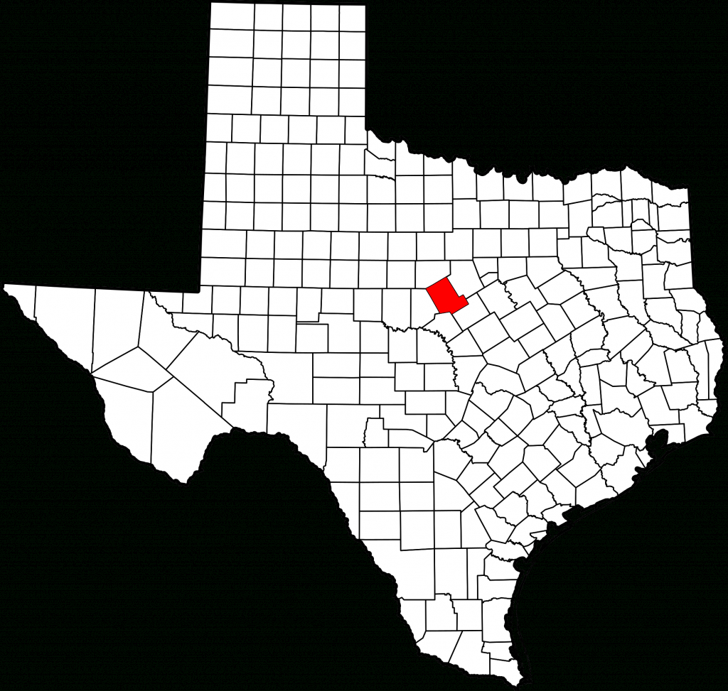 Fichier:map Of Texas Highlighting Comanche County.svg — Wikipédia - Comanche County Texas Map