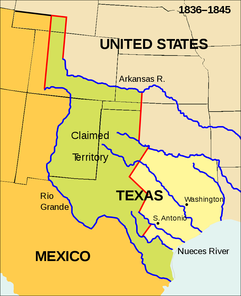Fichier:wpdms Republic Of Texas.svg — Wikipédia - Republic Of Texas Map