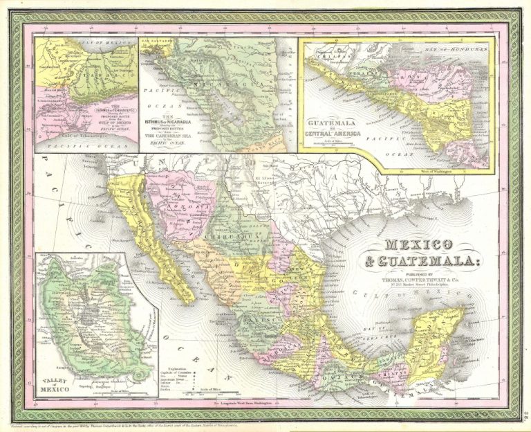 File:1850 Mitchell Map Of Mexico ^ Texas - Geographicus - Texas Map