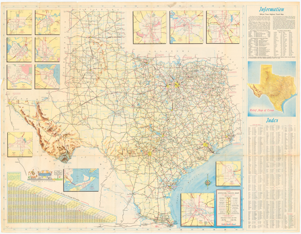 Texasfreeway > Statewide > Historic Information > Old Road Maps