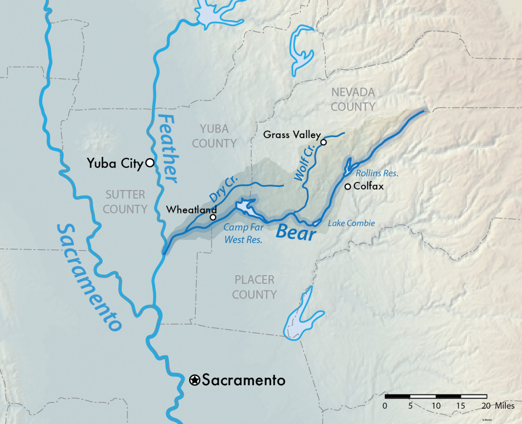 File:bear River Ca Map - Wikimedia Commons - California Rivers Map