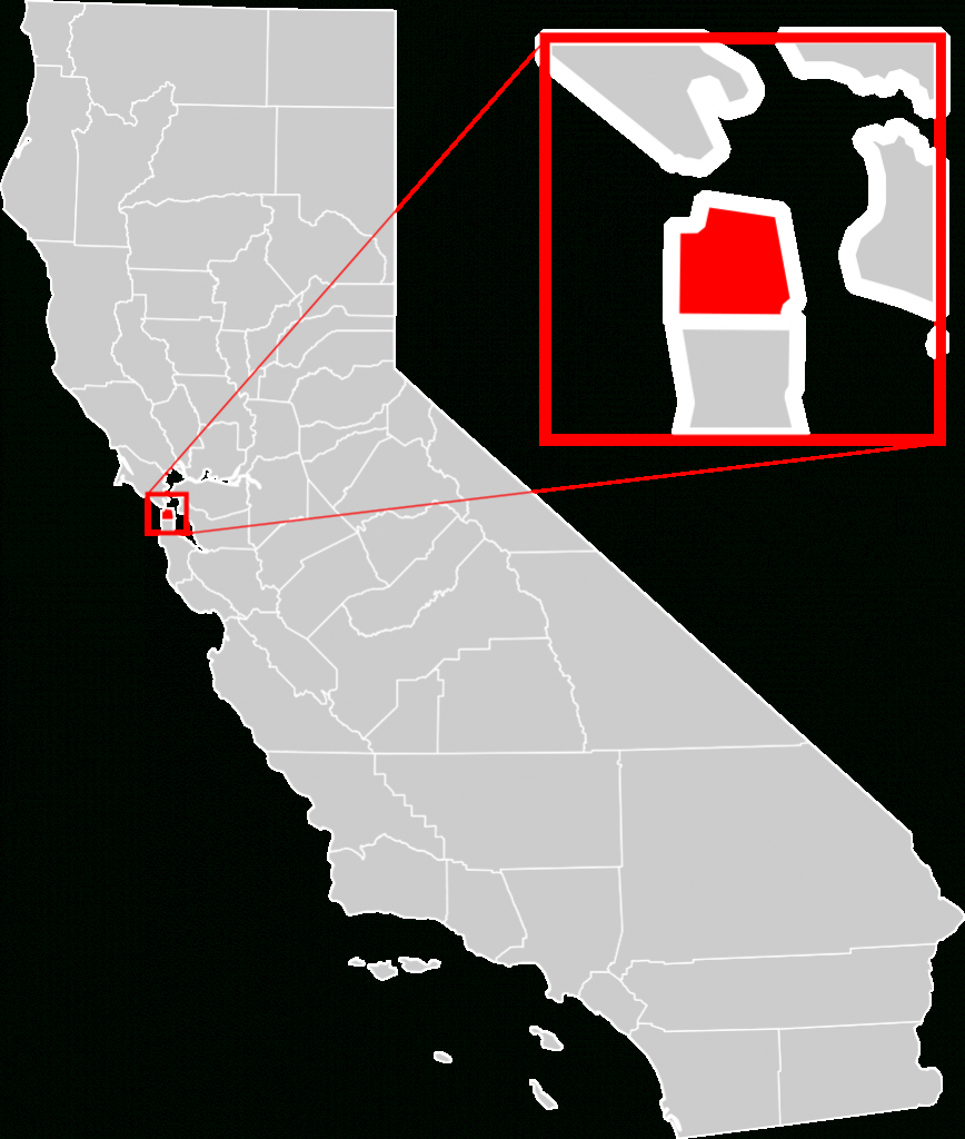 File:california County Map (San Francisco County Enlarged).svg - A Map Of San Francisco California