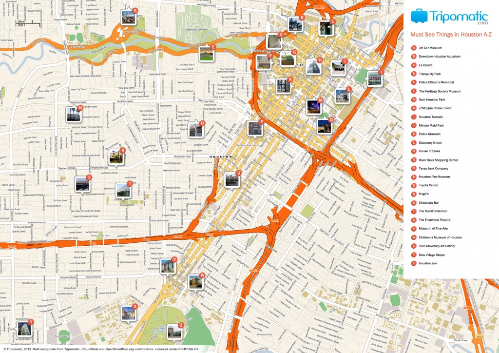 File:houston Printable Tourist Attractions Map - Wikimedia Commons - Printable Map Of Houston