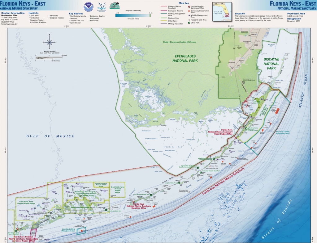 File:map Of The Eastern Florida Keys, From Key West To The Ragged - Detailed Map Of Florida Keys