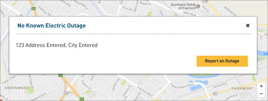 Find Or Report Electric Outages - California Power Outage Map