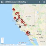 Fire Incident Map In California   Tahoe Lakeshore Lodge & Spa   2018 California Fire Map