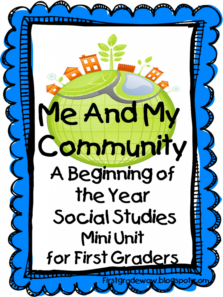 First Grade Wow: Me And My Community - Community Map For Kids Printable