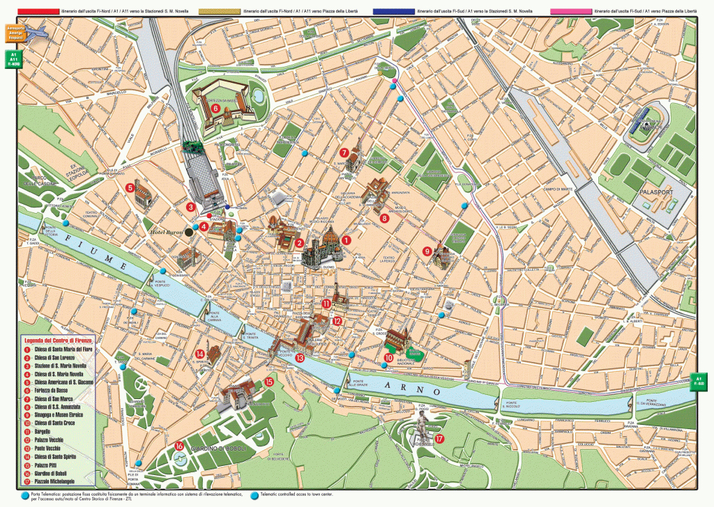 Florence Map - Detailed City And Metro Maps Of Florence For Download - Printable Map Of Florence