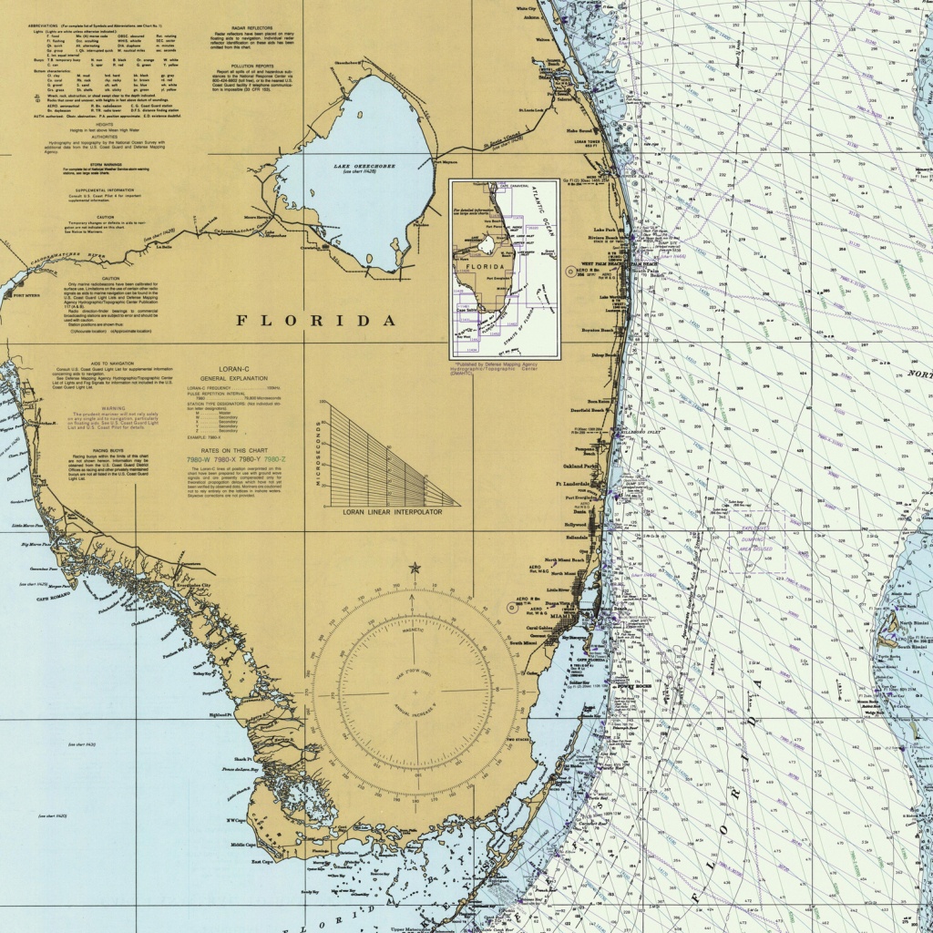 Florida Atlantic Coast Map (1982) Duvet Coverbravuramedia | Society6 - Florida Atlantic Coast Map