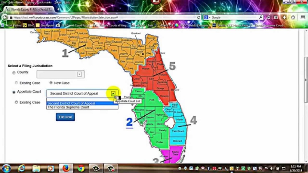 Florida Courts E-Filing Portal - E-Filing Map - Youtube - Los Cayos Florida Map