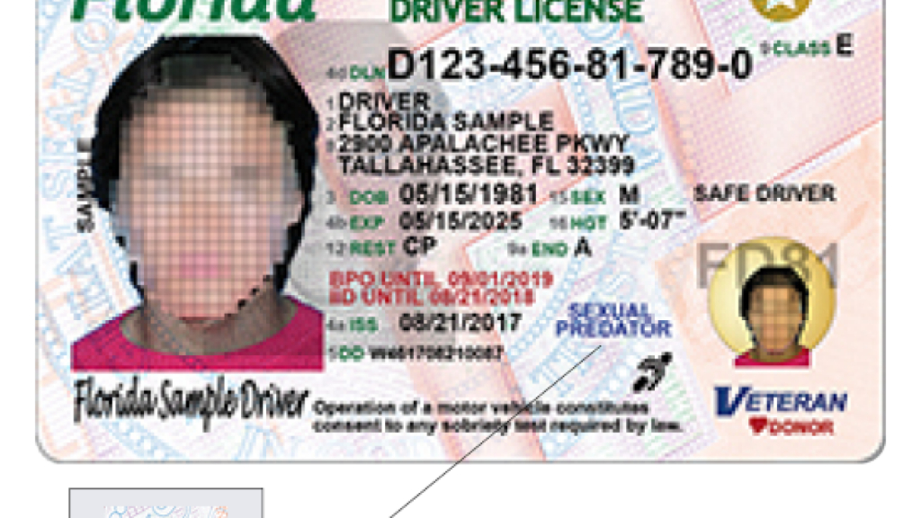 Florida Driver Licenses To Get New Design - Sexual Predator Map Florida