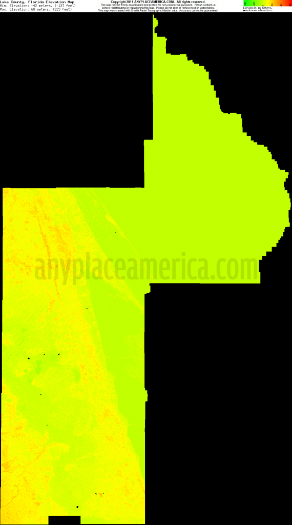 Florida Elevation Map Free – Bestinthesw - Florida Topographic Map Free