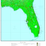 Florida Elevation Map   Map Of Florida Including Boca Raton