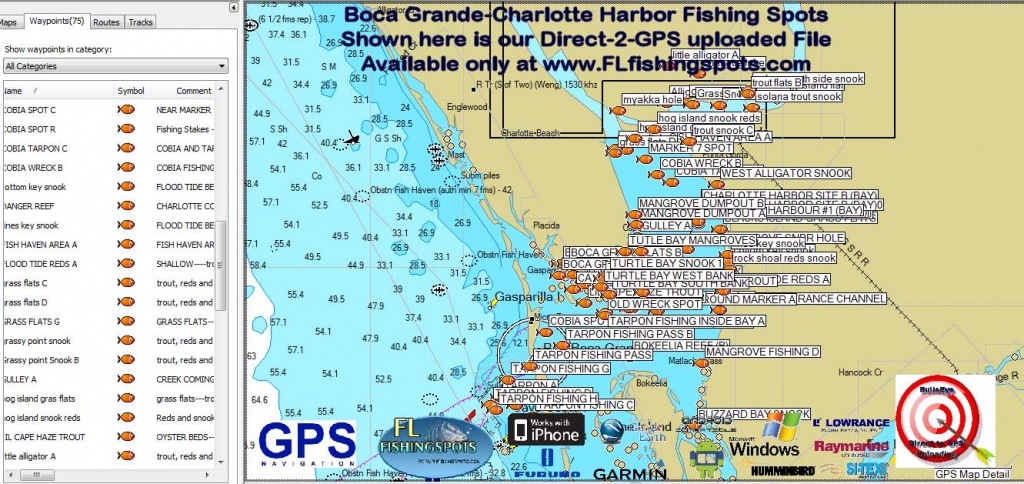 Florida Fishing Maps With Gps Coordinates | Florida Fishing Maps For Gps - Hot Spot Maps Florida