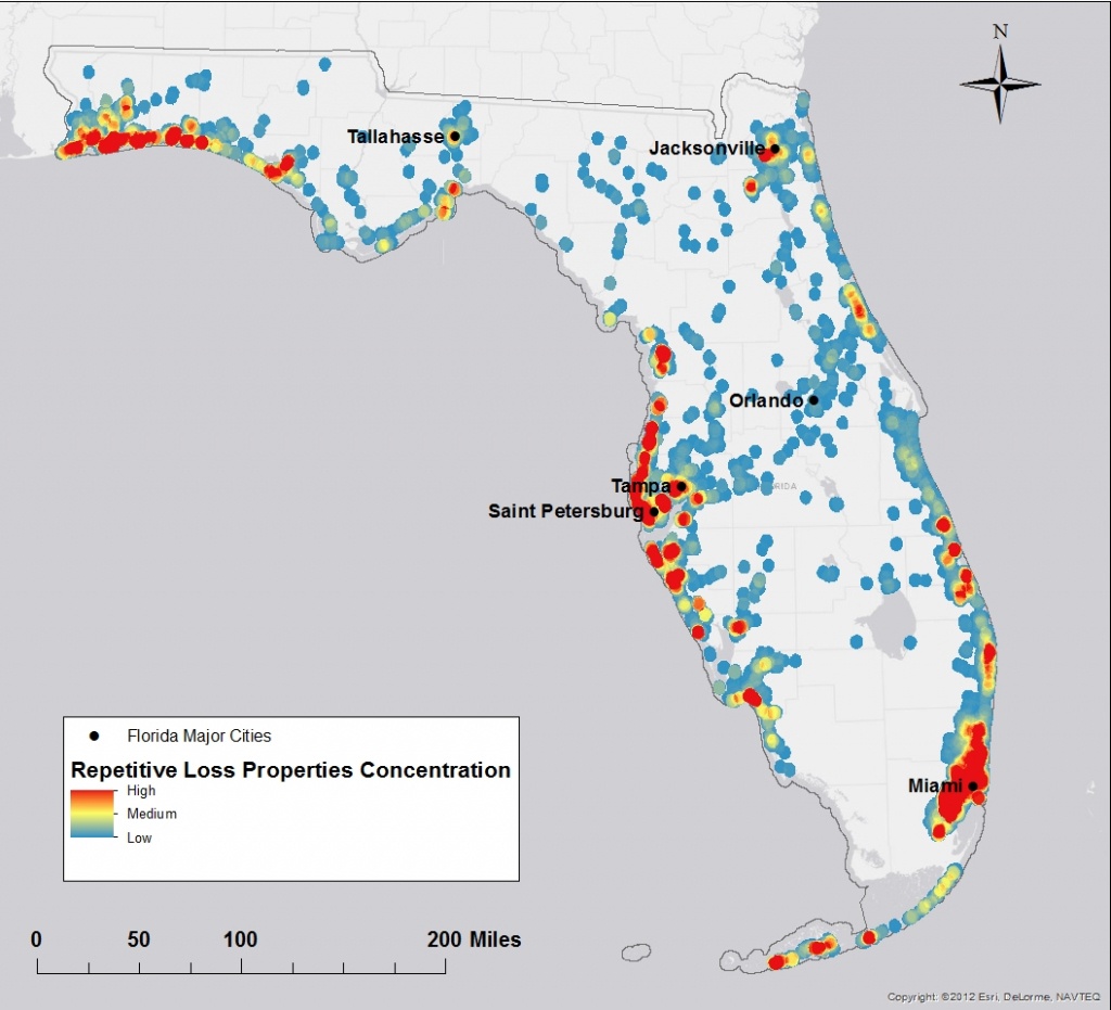 Florida Flood Risk Study Identifies Priorities For Property Buyouts - Florida Future Flooding Map