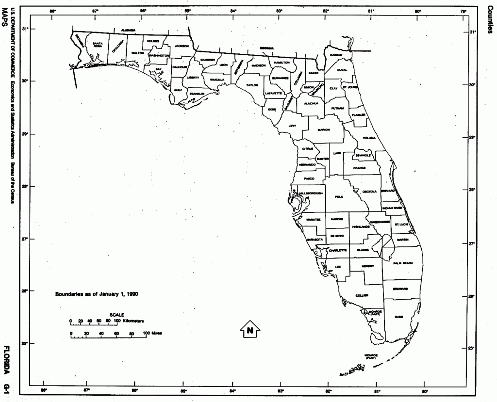 Florida Free Map - Free Printable Map Of Florida