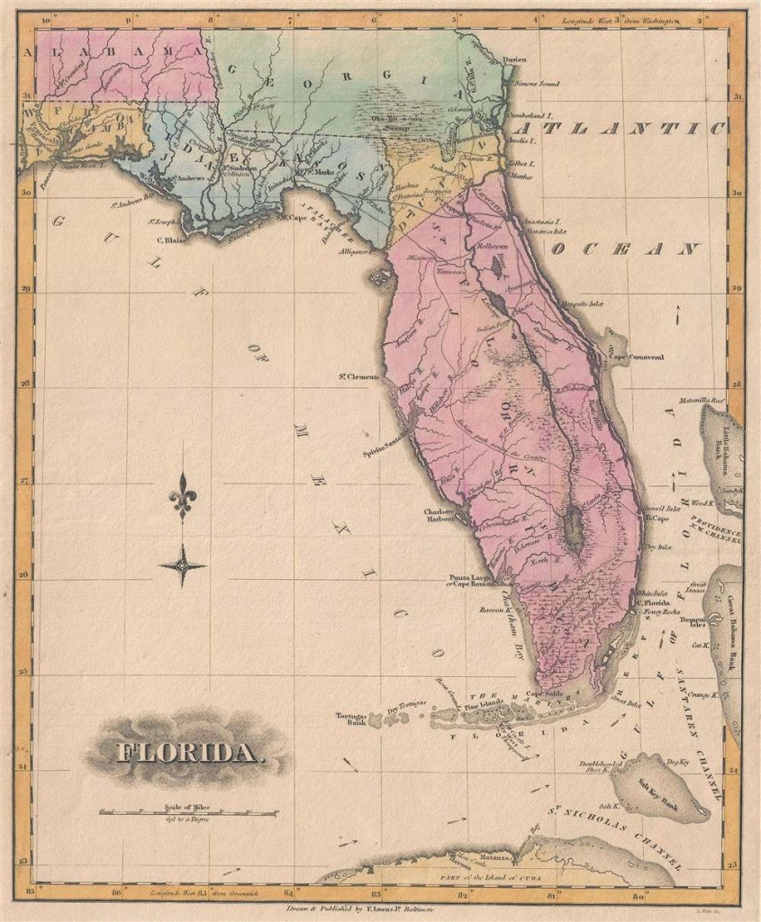 Florida.: Geographicus Rare Antique Maps - Florida Maps For Sale