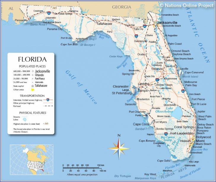 Best Florida Gulf Coast Beaches Map