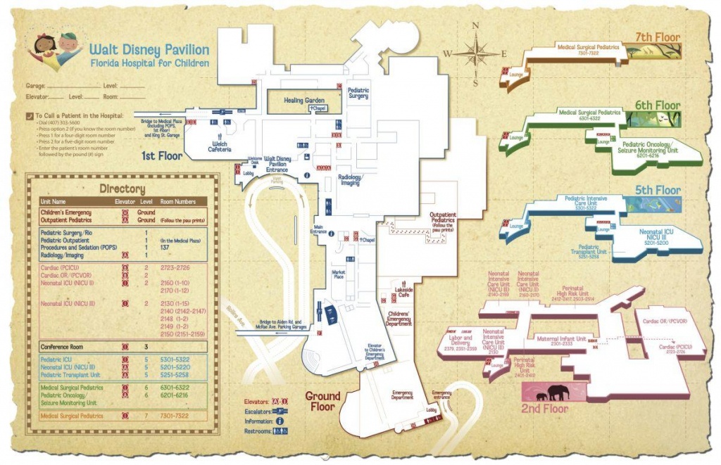 Florida Hospital Orlando Map - Florida Hospital Map (Florida - Usa) - Florida Hospital South Map