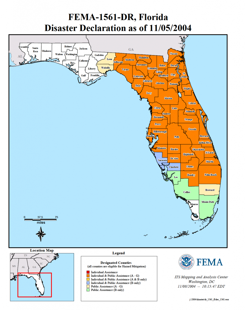 Florida Hurricane Jeanne (Dr-1561) | Fema.gov - Fema Flood Maps Indian River County Florida