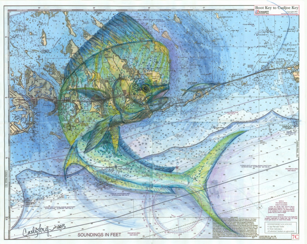 Florida Keys Mahi - Florida Keys Nautical Map