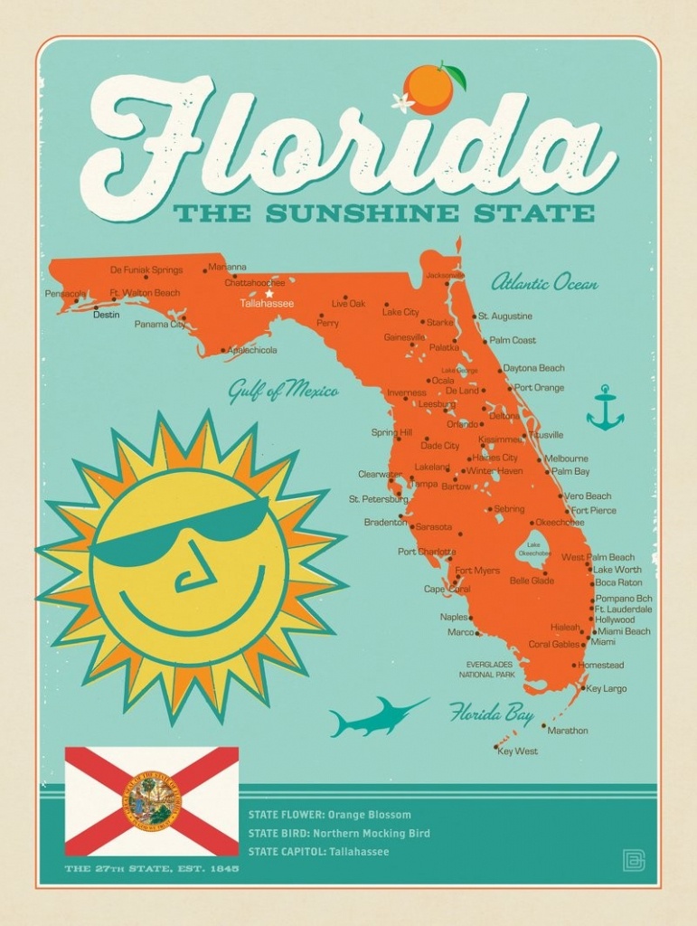 Florida Map | Anderson Design Group - Florida Map Poster