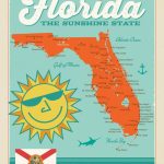 Florida Map | Anderson Design Group   Vintage Florida Map Poster