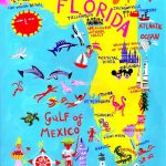 Florida Map Illustrationchristopher Corr … | The Best   Florida Tourist Map