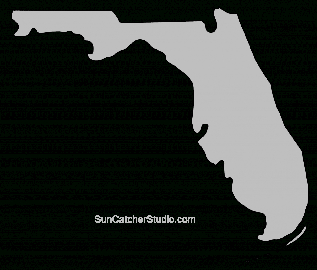 Florida – Map Outline, Printable State, Shape, Stencil, Pattern - Florida Map Outline Printable