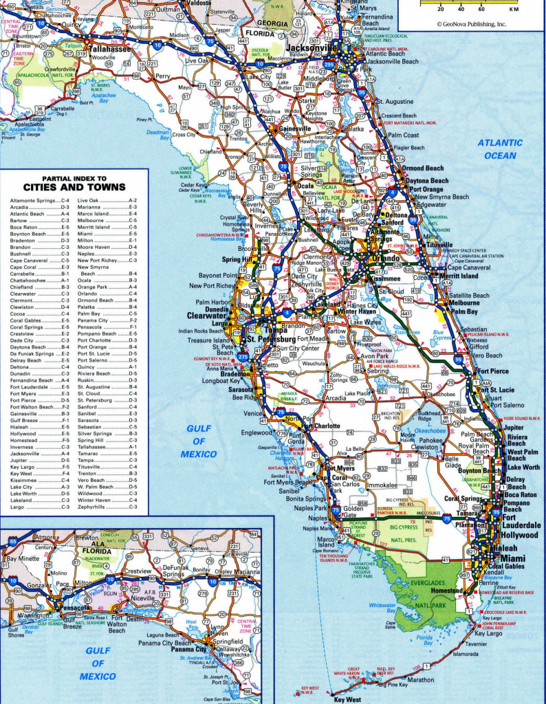 Florida Map West Coast - Map Of West Coast Of Florida Usa