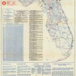 Florida Memory   Official Road Map Of Florida, 1946   Howey In The Hills Florida Map