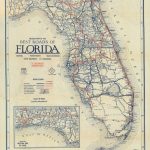 Florida Memory On Twitter: "a Circa 1927 Mileage Map Of The Best   State Of Florida Map Mileage