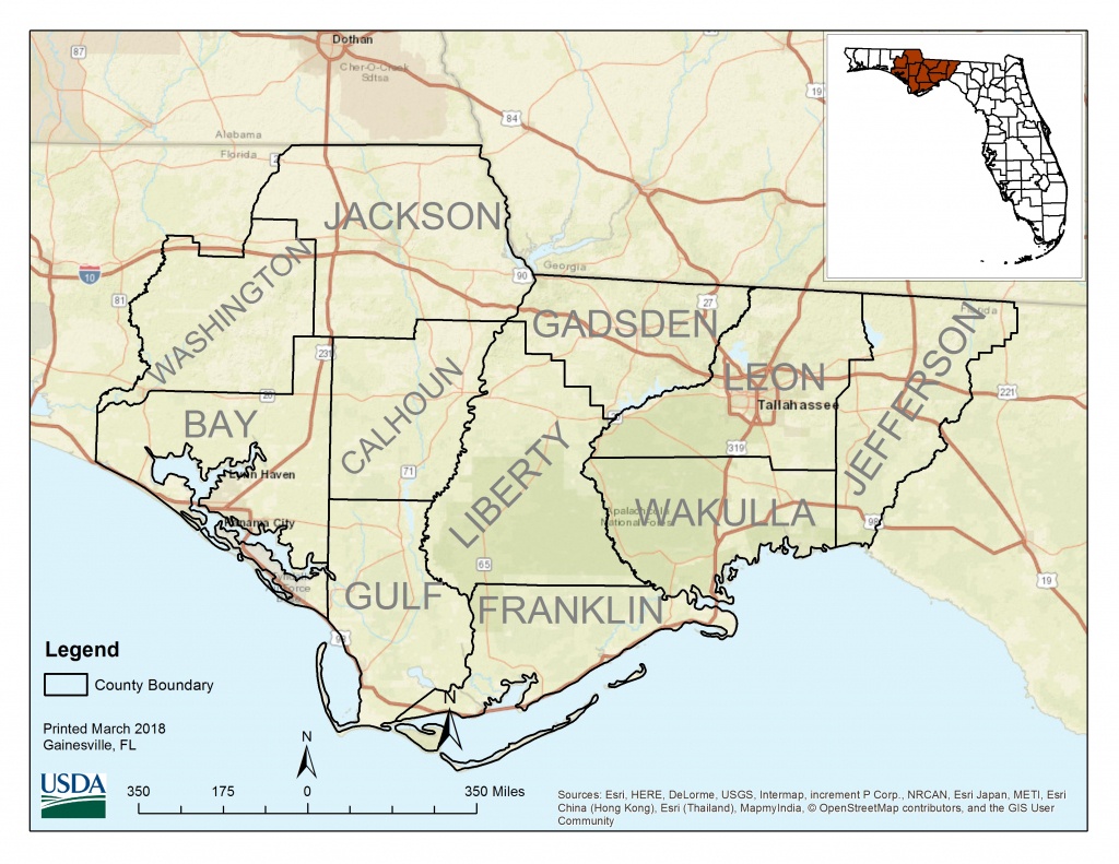 Florida Nrcs Offers Sign-Up For Tri-State Conservation Project - Usda Eligibility Map Florida