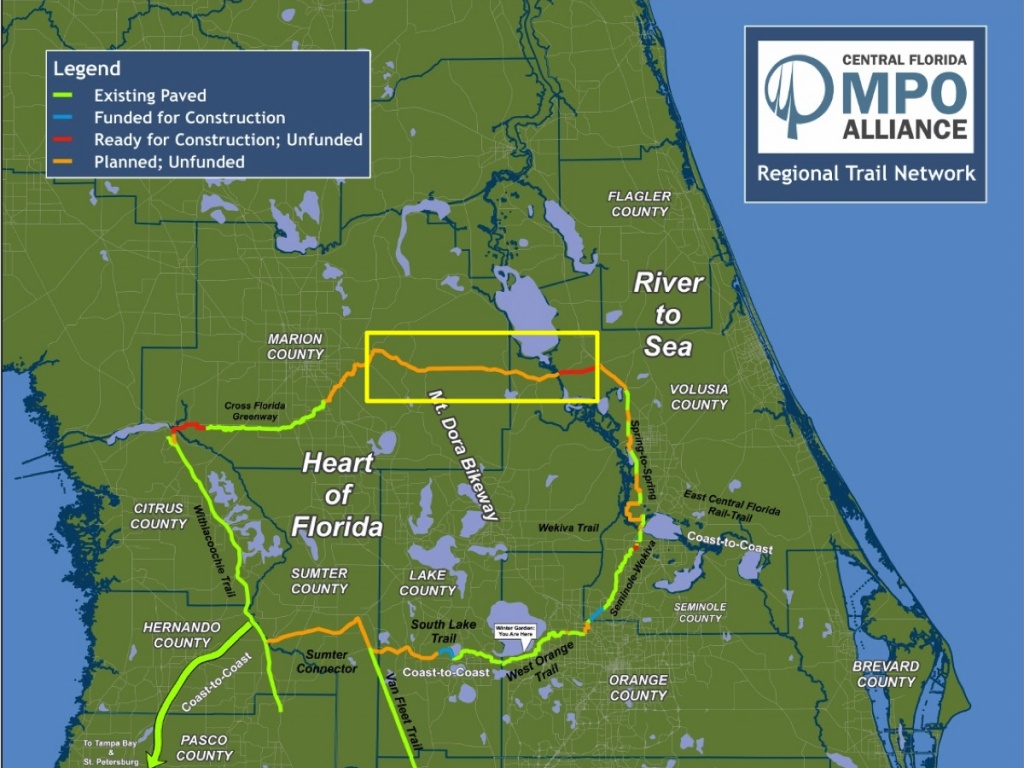 Florida National Scenic Trail - Home - Rails To Trails Florida Map 