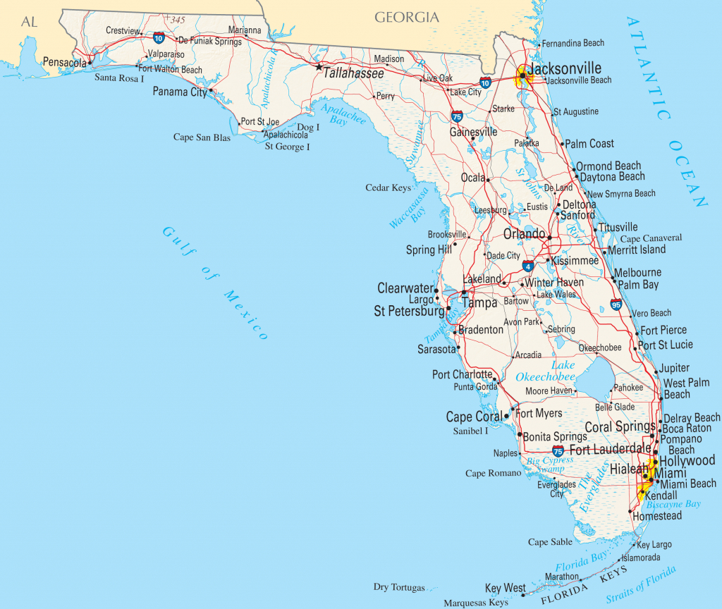 Florida Reference Map • Mapsof - Cape San Blas Florida Map