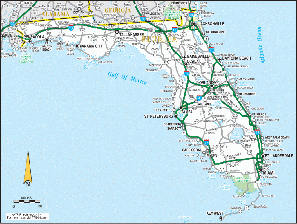 Florida Road Maps Florida Traffic Map 