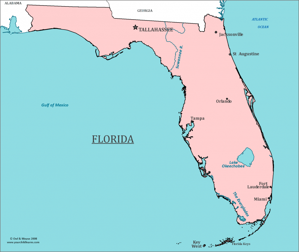 Florida State Map - Map Of Florida And Information About The State - Florida St Map