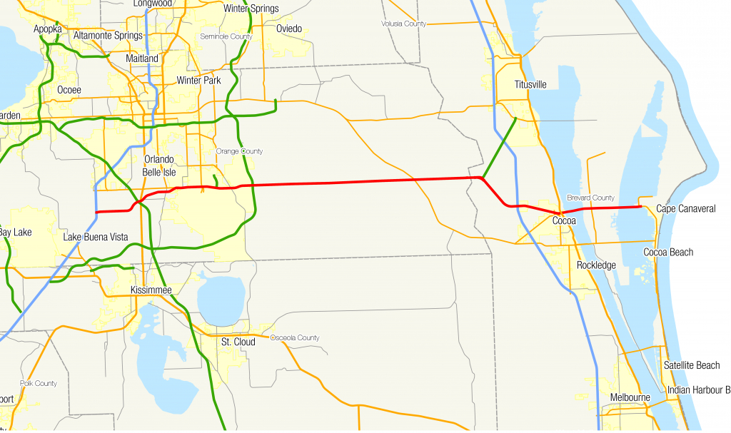 Florida State Road 528 - Wikipedia - Central Florida Attractions Map