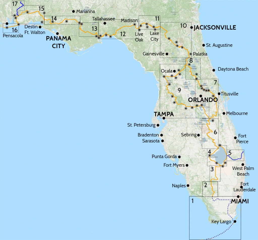Florida Trail Hiking Guide | Florida Hikes! - Pinellas Trail Map Florida