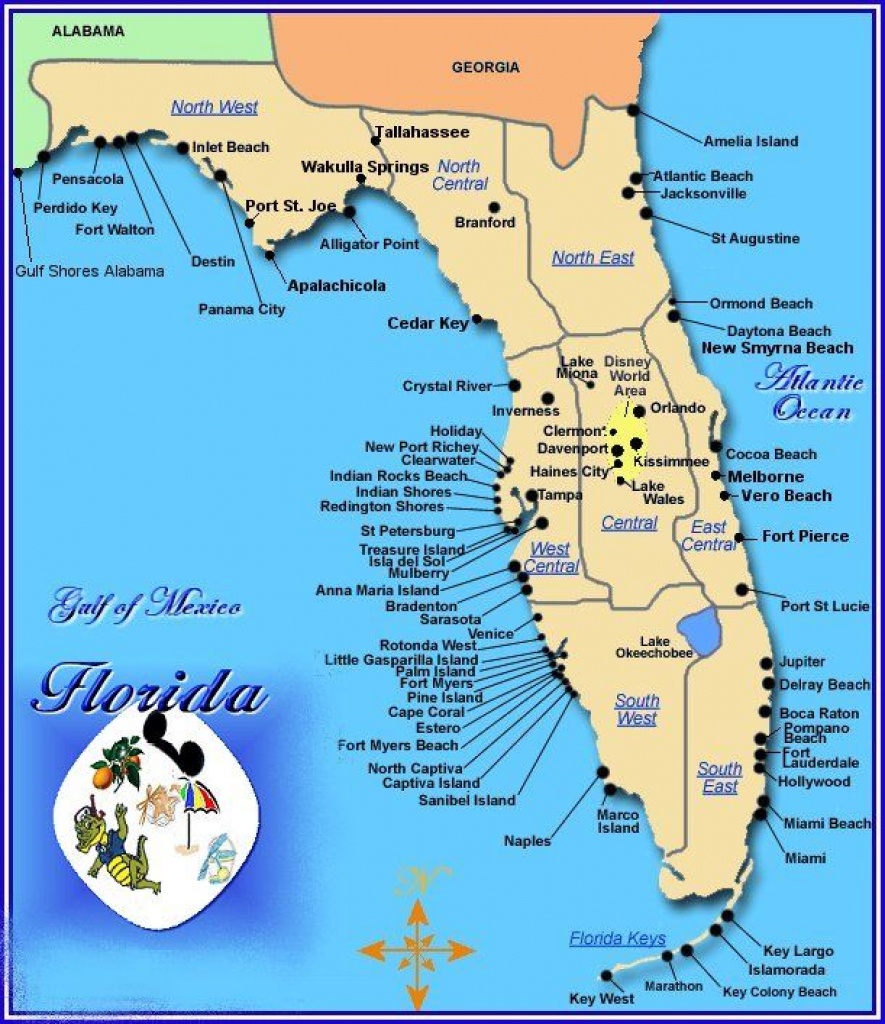 Floridamap | Grom Club In 2019 | Map Of Florida Gulf, Map Of Central - Map Of Florida Gulf Side