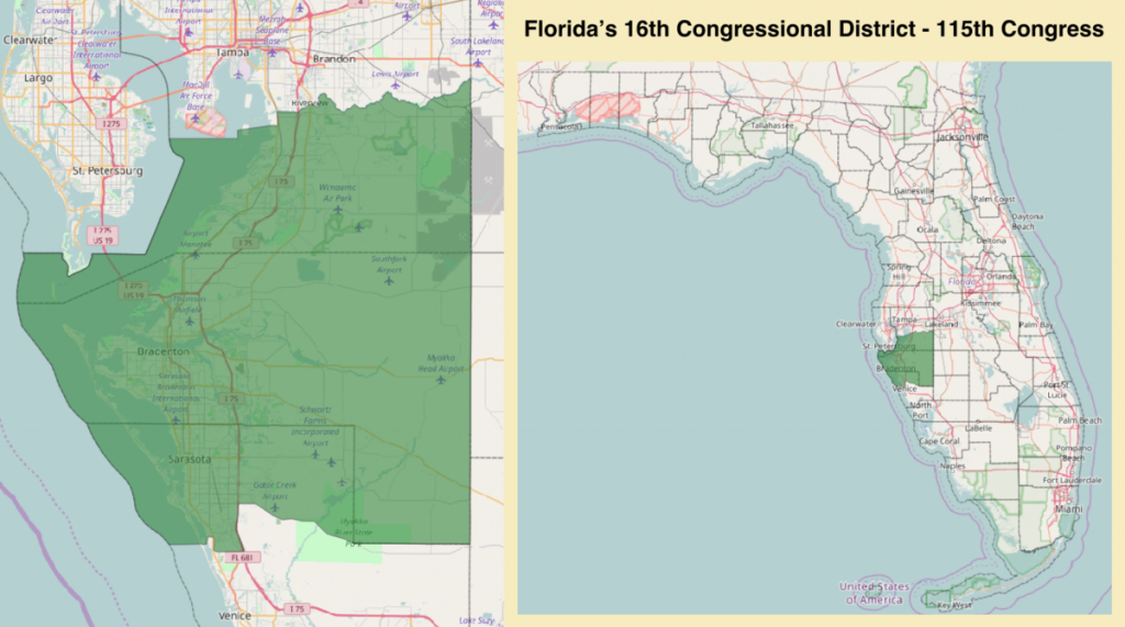 Florida&amp;#039;s 16Th Congressional District - Wikipedia - Florida Election Districts Map