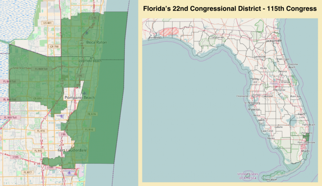 Florida&amp;#039;s 22Nd Congressional District - Wikipedia - Florida Congressional Districts Map 2018