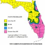 Floripedia: Water Hardness   Florida Water Hardness Map