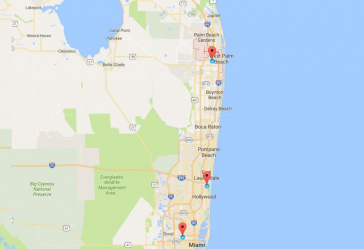 Florida Airports Map