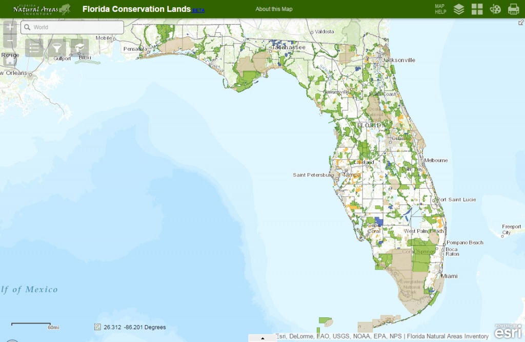 Fnai - Interactive Map Of Florida